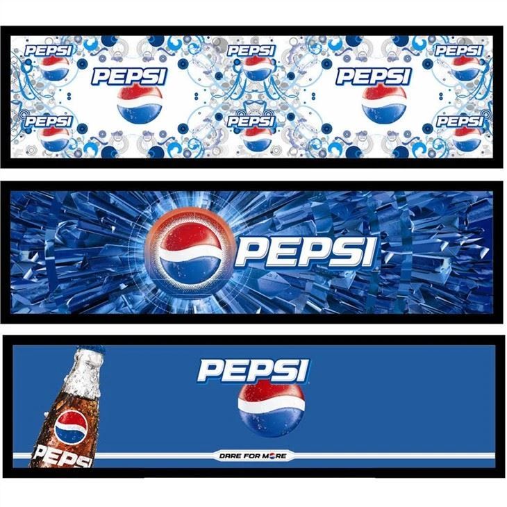 brand logo bar mat