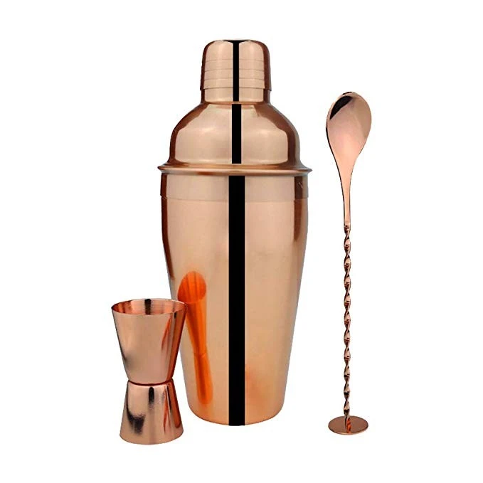 Three Piece Metal Cocktail Shaker KIt Three Piece Metal Cocktail Shaker KIt